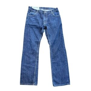 Billy Reid Selvedge Jeans Mens 34x30 Blue  Straight Denim USA MSL ALA